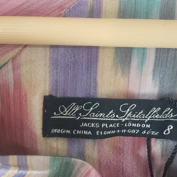 All Saints Modoc Limski Dress Size 8 - Picture 7 of 10